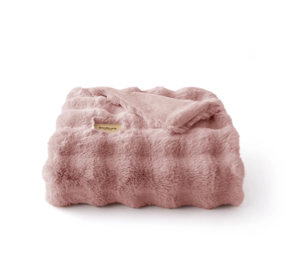 GentleSoft® Bubble Faux Fur Blanket