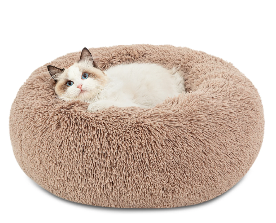 Calming Donut Bed for Dogs and Cats