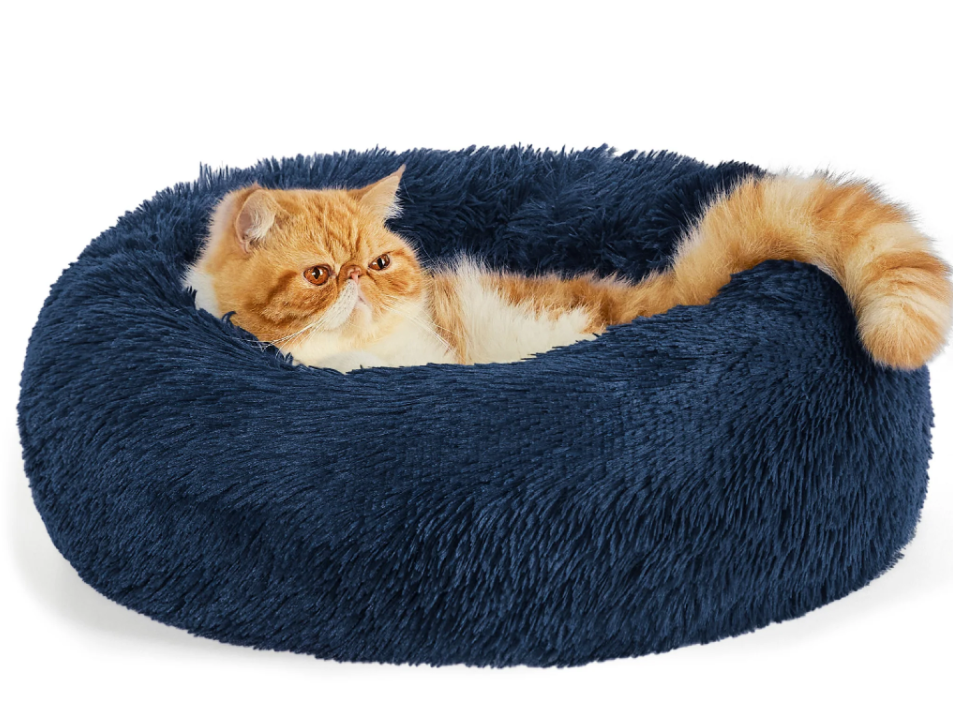 Calming Donut Bed for Dogs and Cats