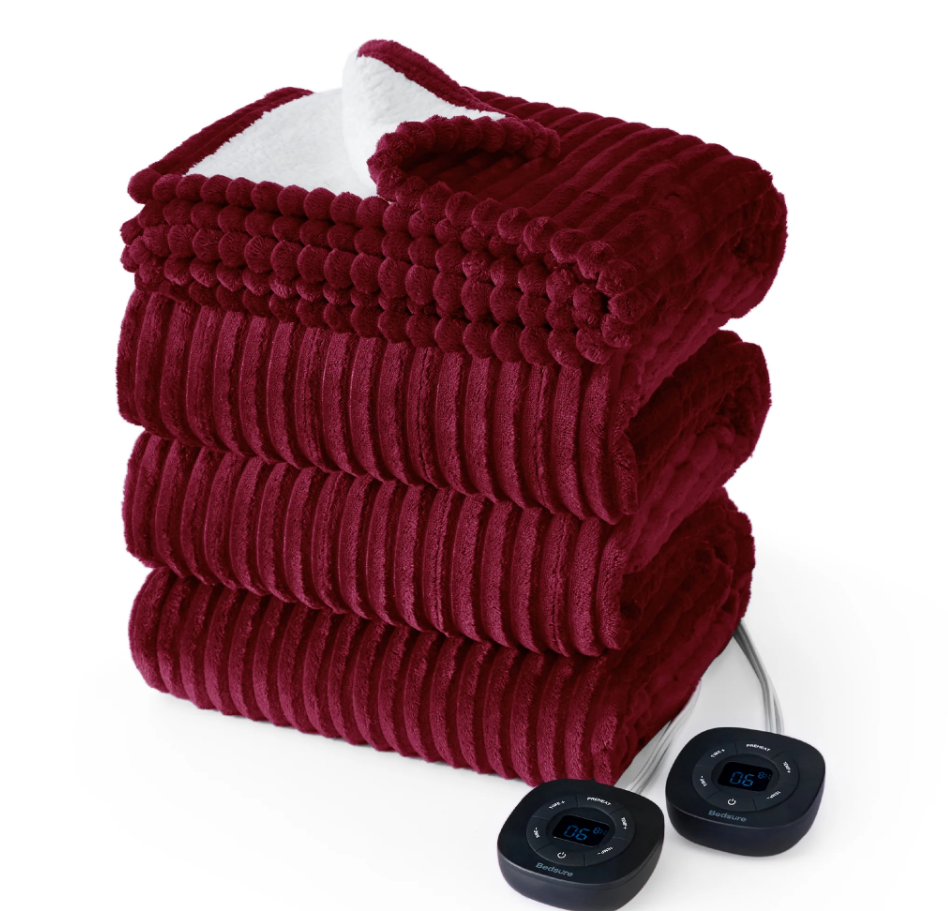 GentleSoft® Ribbed Heated Blanket