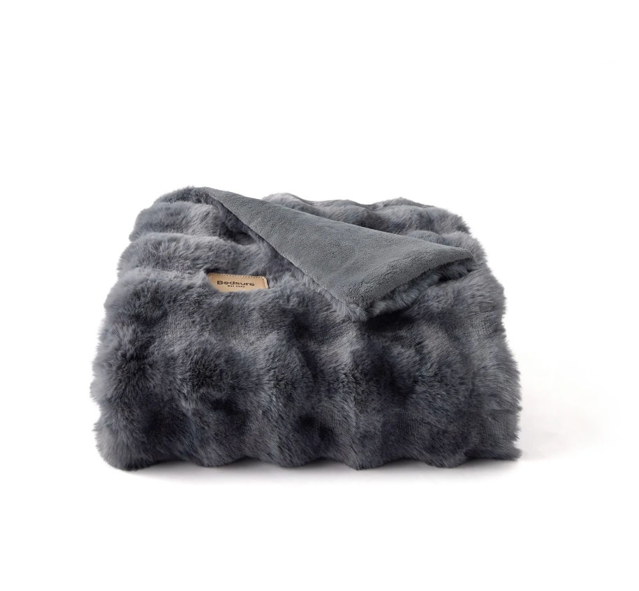 GentleSoft® Bubble Faux Fur Blanket