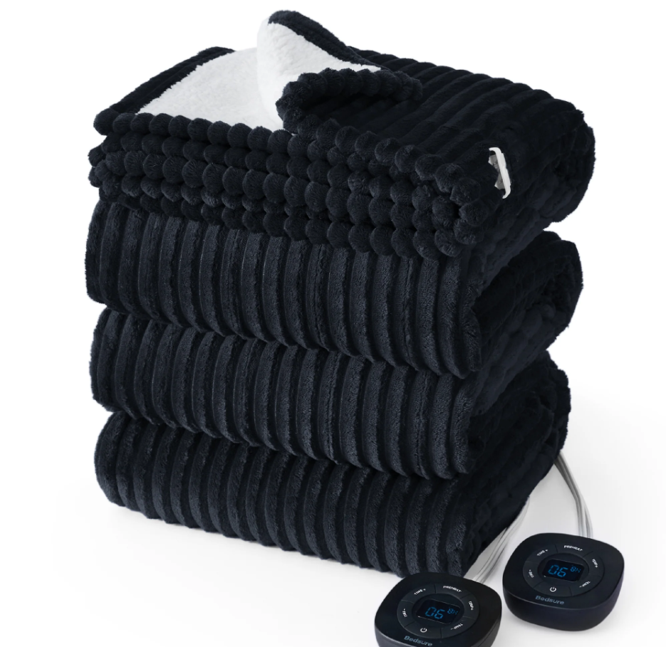 GentleSoft® Ribbed Heated Blanket