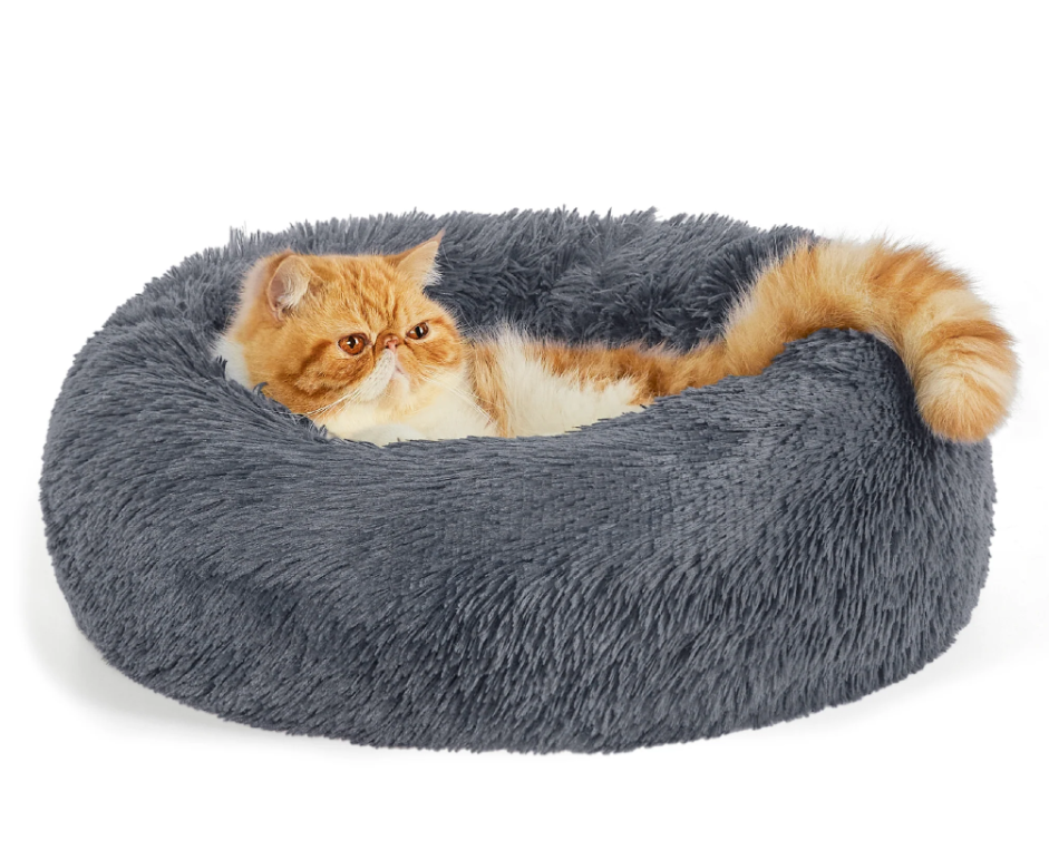 Calming Donut Bed for Dogs and Cats