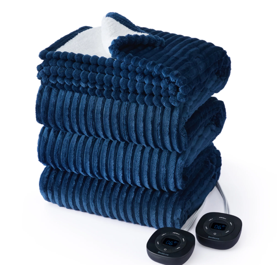 GentleSoft® Ribbed Heated Blanket