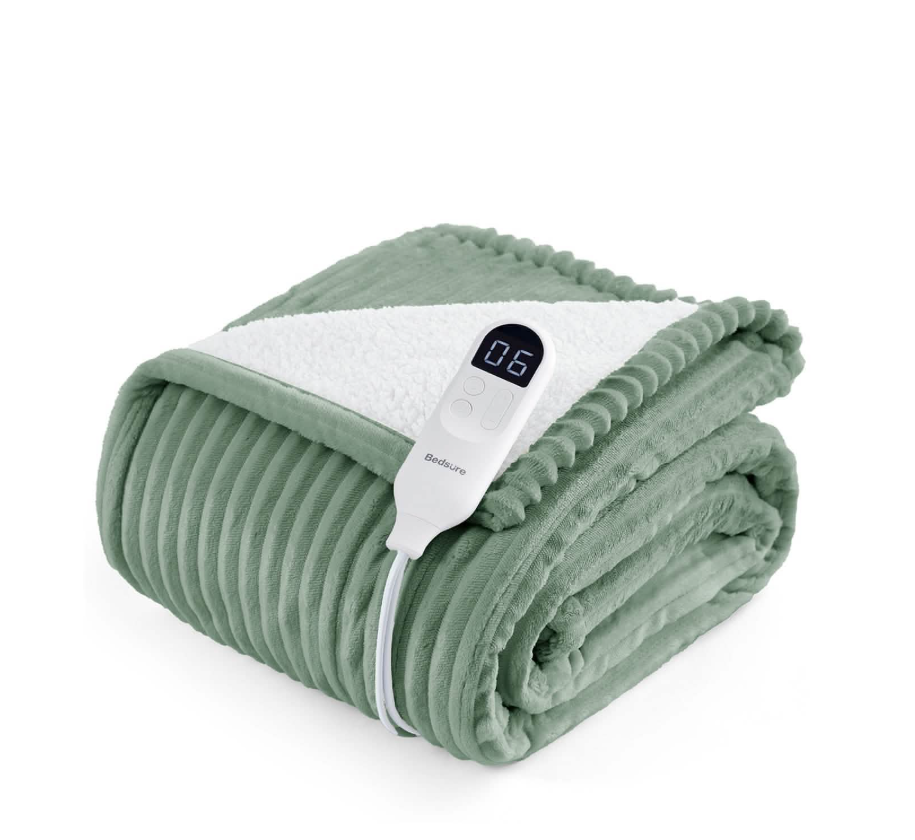 GentleSoft® Ribbed Heated Blanket