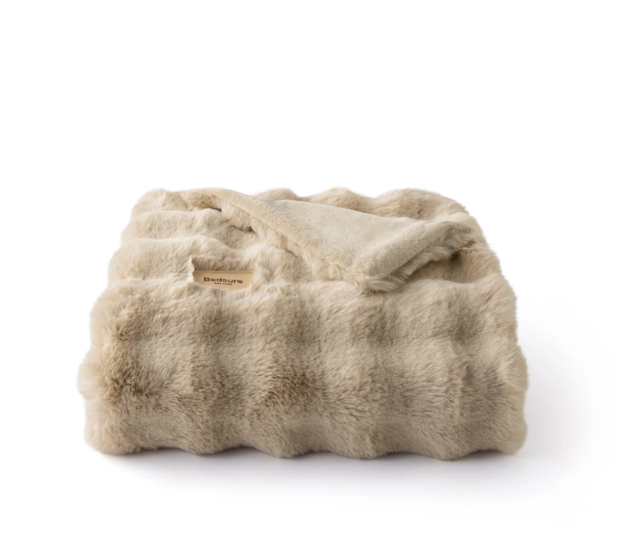 GentleSoft® Bubble Faux Fur Blanket
