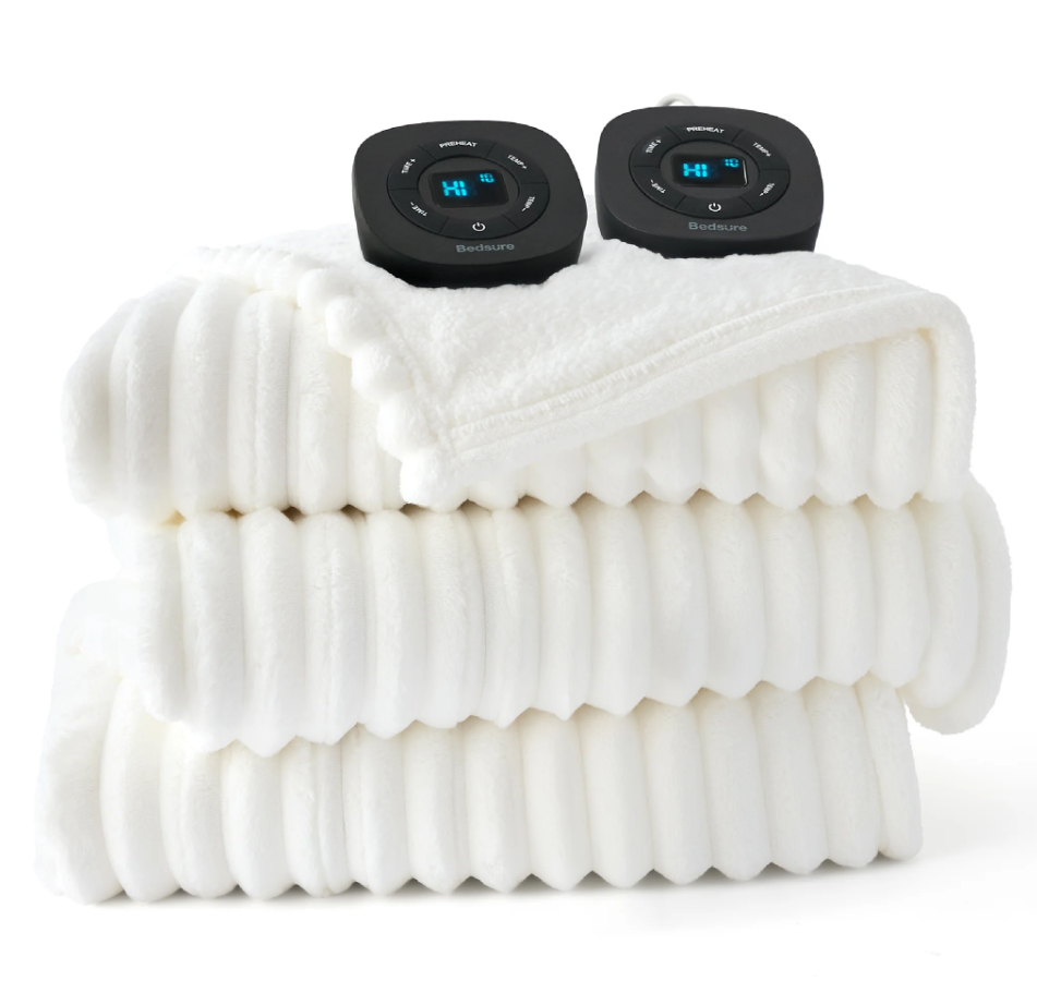 GentleSoft® Ribbed Heated Blanket