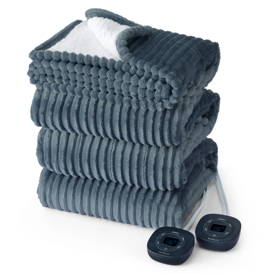 GentleSoft® Ribbed Heated Blanket