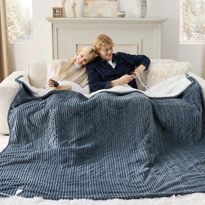 GentleSoft® Ribbed Heated Blanket