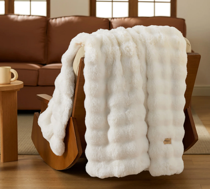 GentleSoft® Bubble Faux Fur Blanket