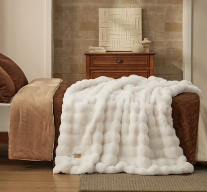 GentleSoft® Bubble Faux Fur Blanket
