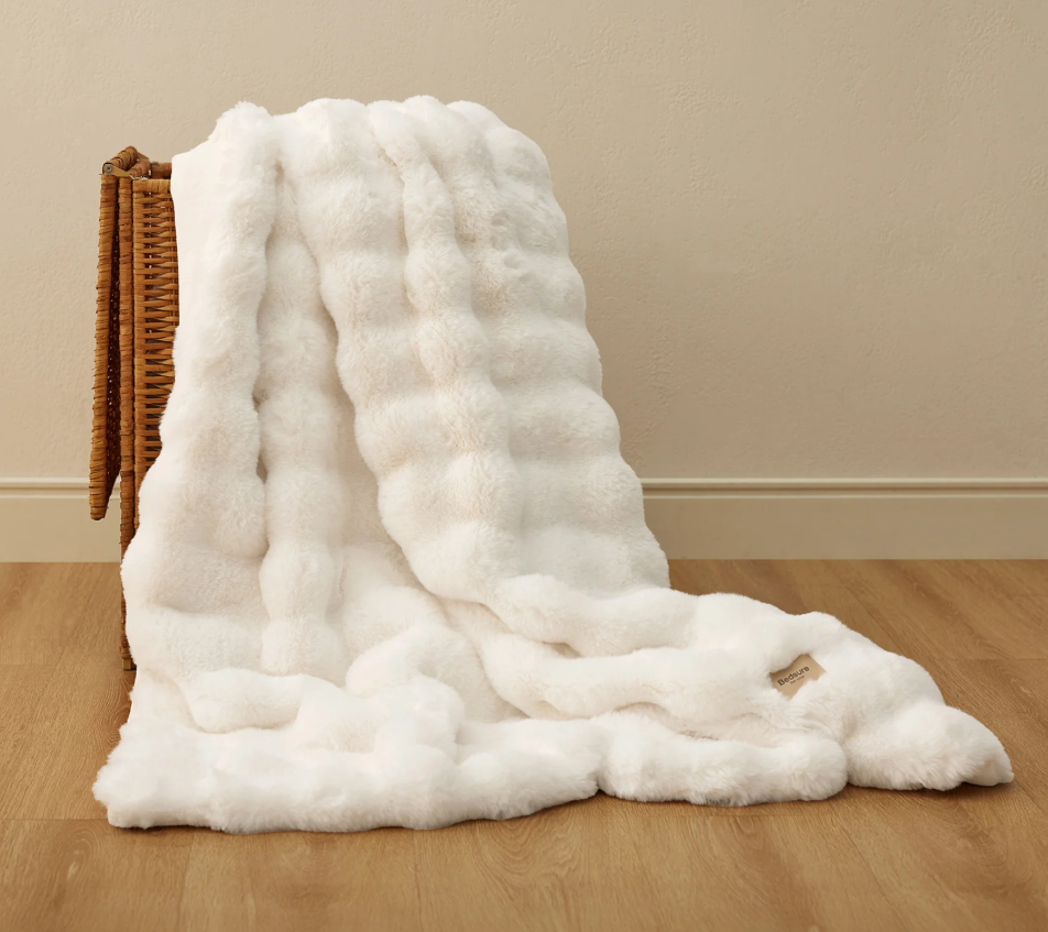 GentleSoft® Bubble Faux Fur Blanket